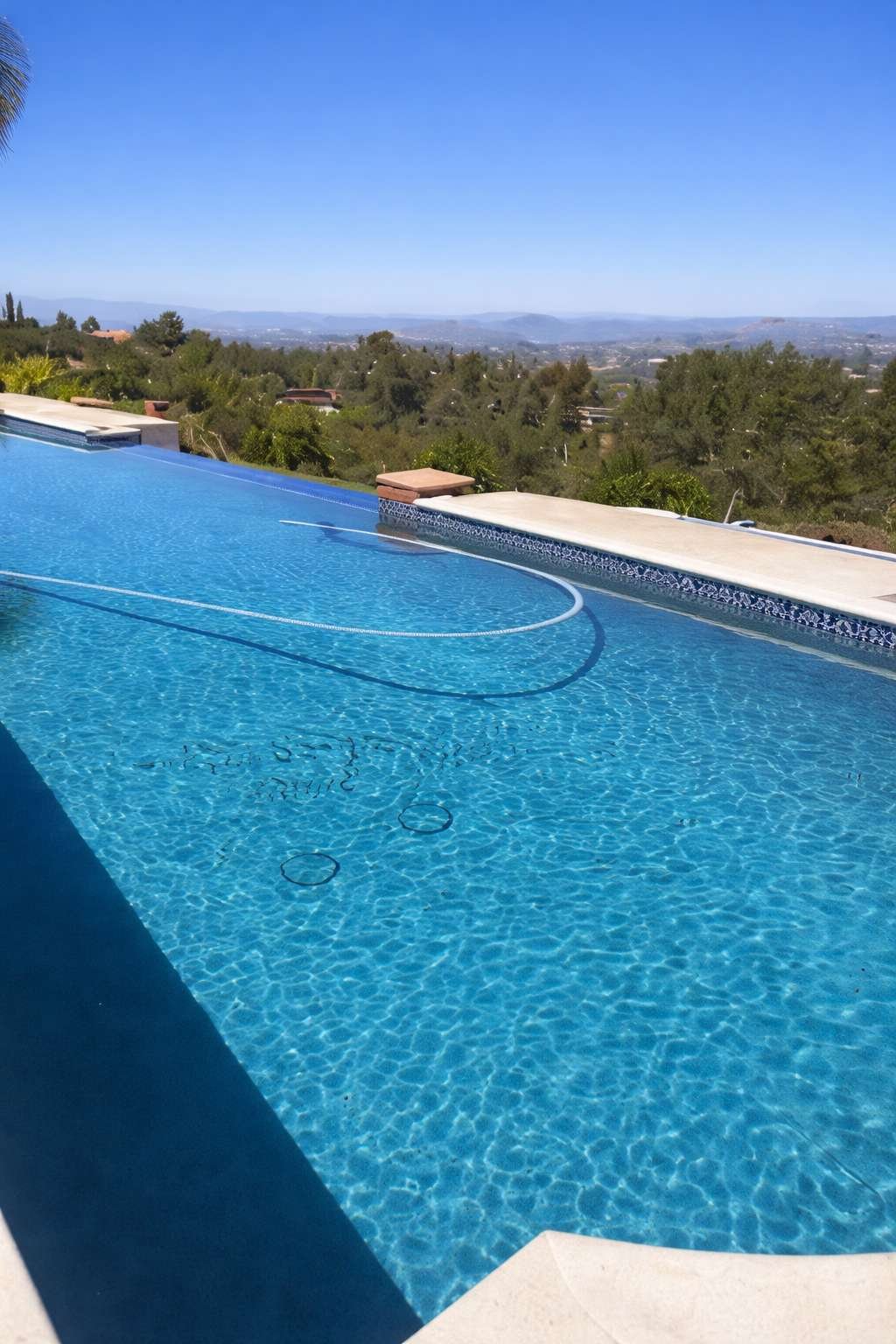 Home Infinity pool with valley view
